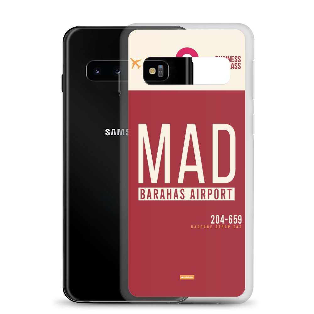 MAD - Madrid Samsung phone case with airport code