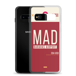 Load image into Gallery viewer, MAD - Madrid Samsung phone case with airport code
