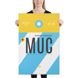 Canvas Print - MUC - Munich Airport Code