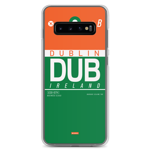 DUB - Dublin Samsung-Handyhülle mit Flughafencode