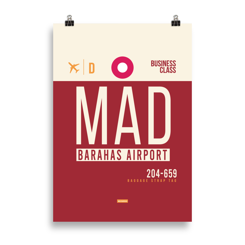 MAD - Madrid Premium Poster