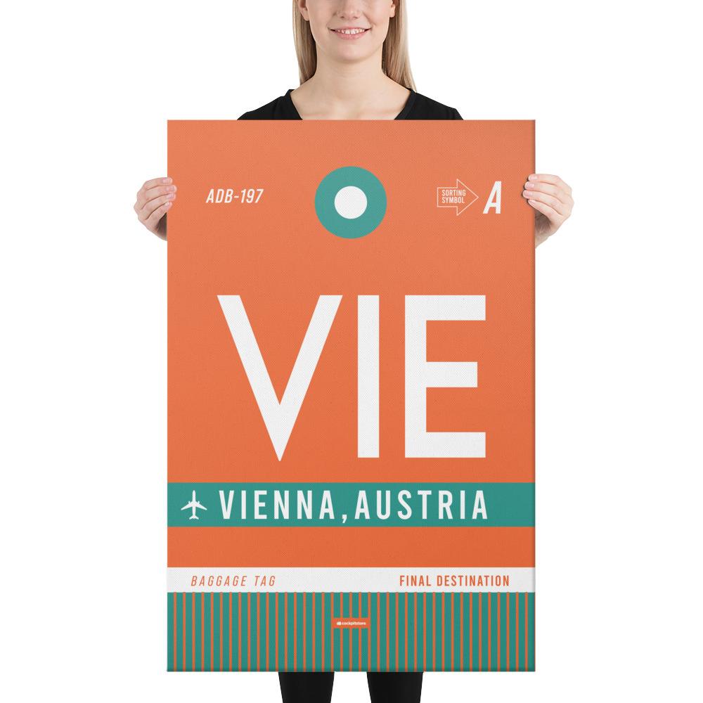 Canvas Print - VIE - Vienna Airport Code