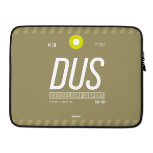 DUS - Düsseldorf laptop sleeve bag 13in and 15in with airport code