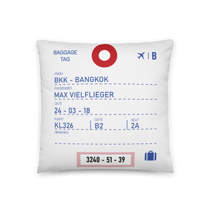 ICN - Incheon Airport Code Throw Pillow 46cm x 46cm - Customizable