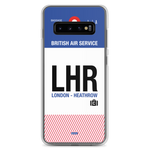 Lade das Bild in den Galerie-Viewer, LHR - London- Heathrow Samsung-Handyhülle mit Flughafencode

