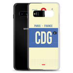 Lade das Bild in den Galerie-Viewer, CDG - Paris Samsung-Handyhülle mit Flughafencode
