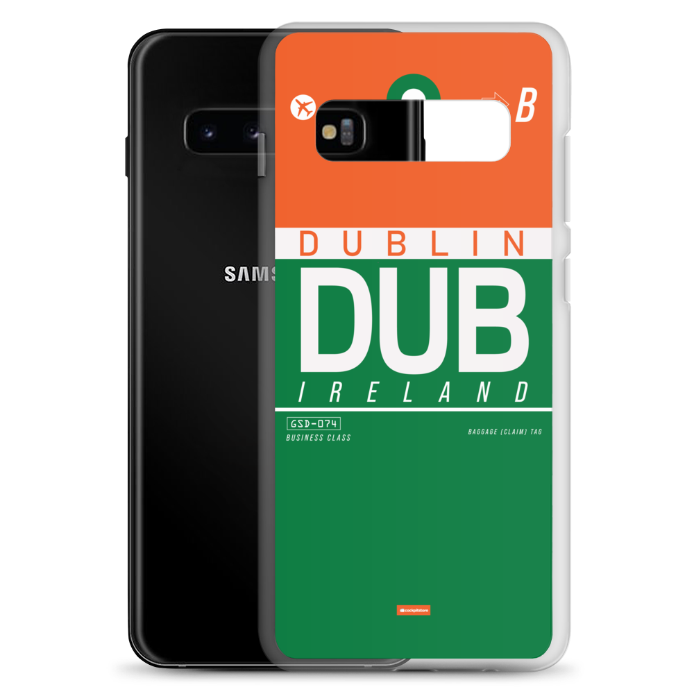 DUB - Dublin Samsung-Handyhülle mit Flughafencode