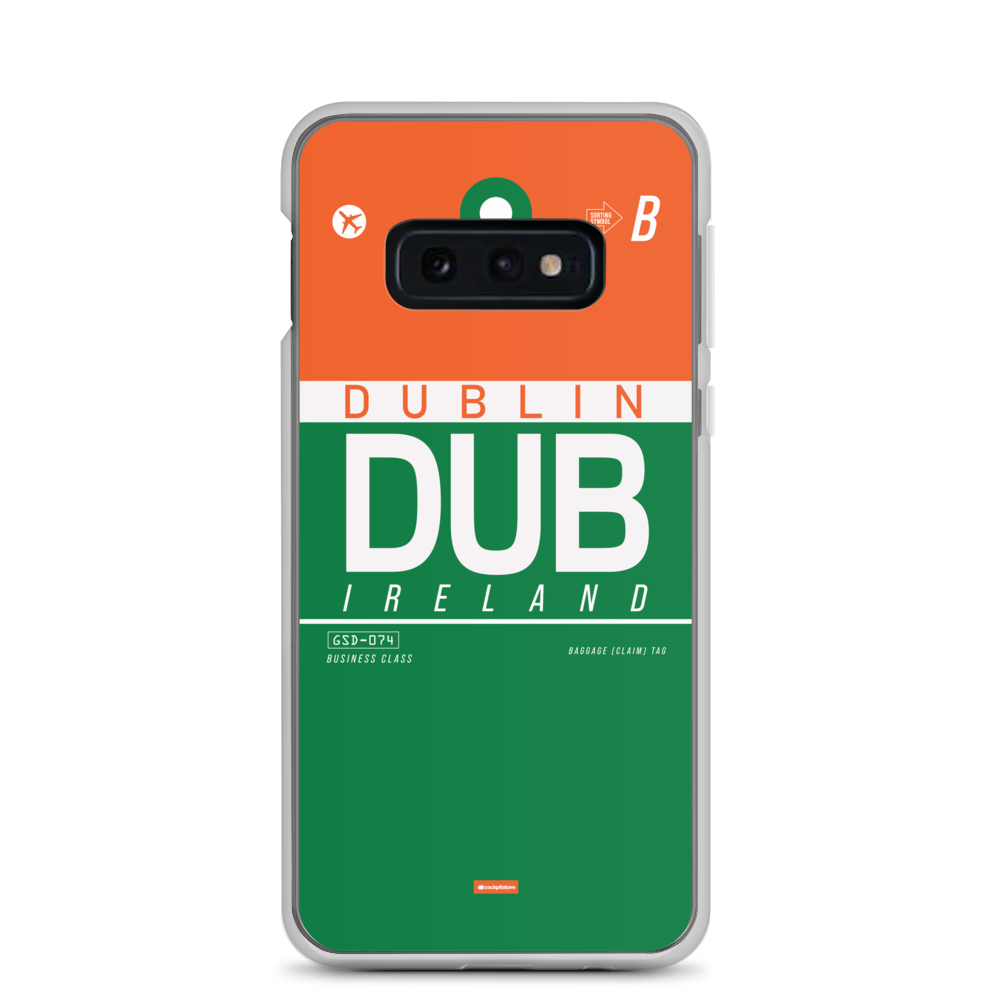 DUB - Dublin Samsung-Handyhülle mit Flughafencode