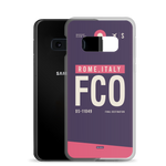 Load image into Gallery viewer, FCO - Rome Samsung phone case with airport code

