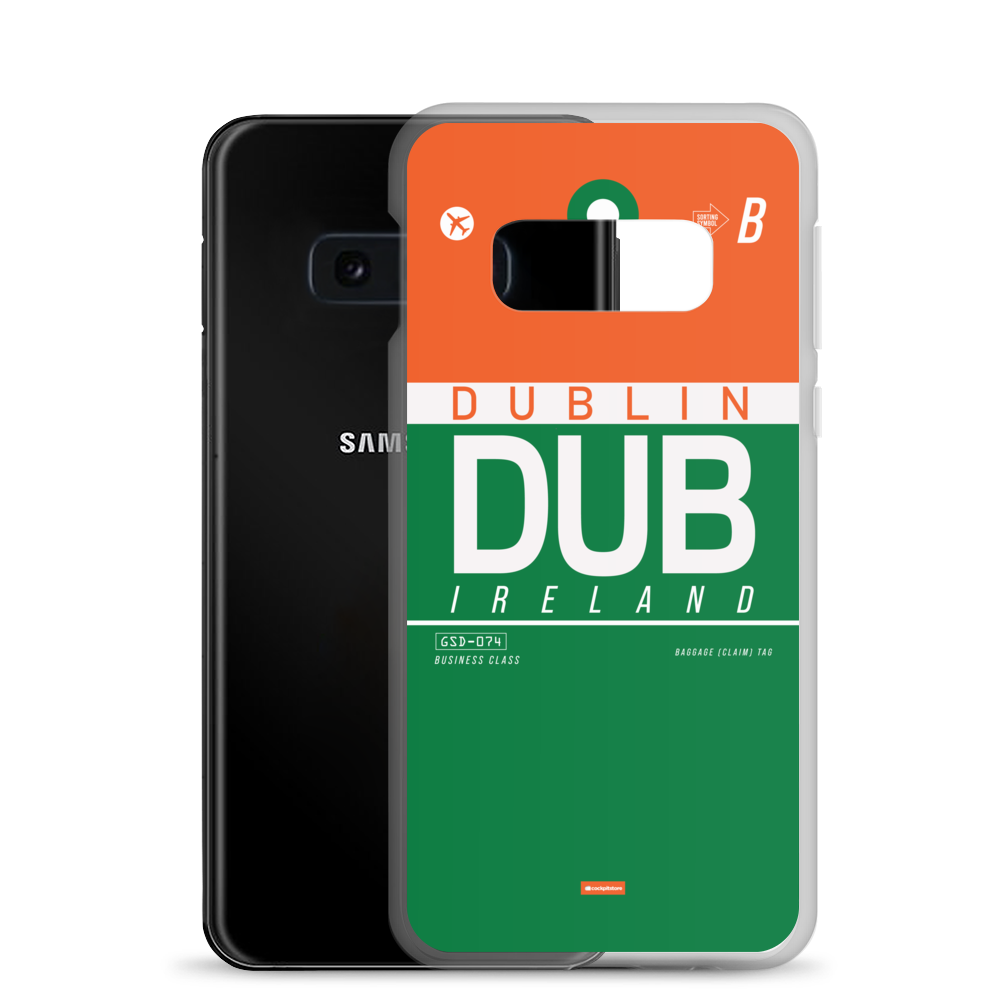 DUB - Dublin Samsung-Handyhülle mit Flughafencode