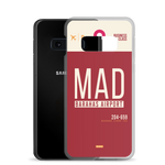 Load image into Gallery viewer, MAD - Madrid Samsung phone case with airport code
