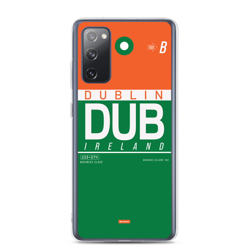 DUB - Dublin Samsung-Handyhülle mit Flughafencode