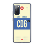 Load image into Gallery viewer, CDG - Paris Samsung phone case with airport code
