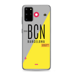 Lade das Bild in den Galerie-Viewer, BCN - Barcelona Samsung-Handyhülle mit Flughafencode
