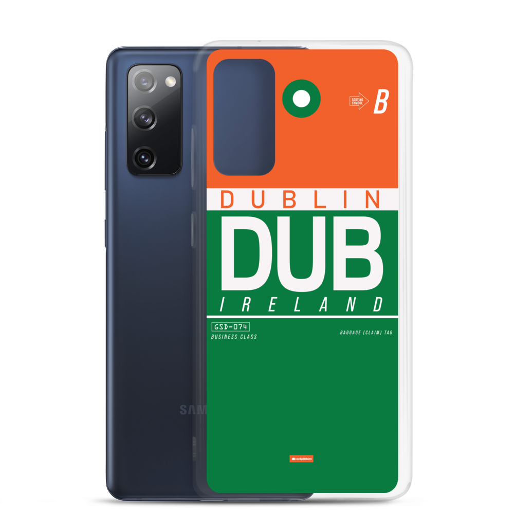 DUB - Dublin Samsung-Handyhülle mit Flughafencode