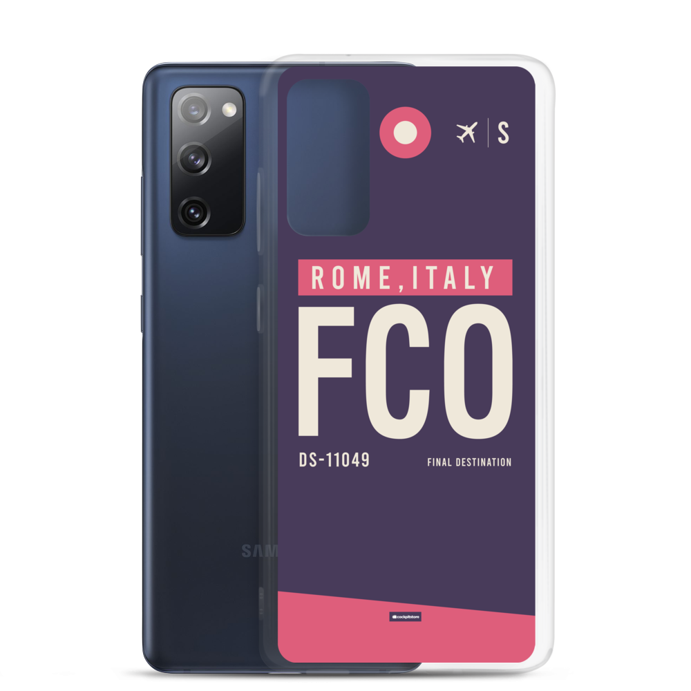 FCO - Rome Samsung phone case with airport code