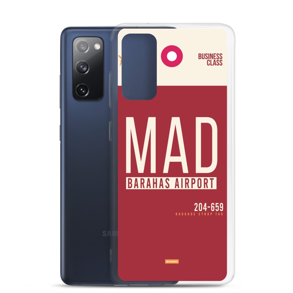 MAD - Madrid Samsung phone case with airport code