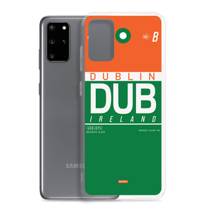 DUB - Dublin Samsung-Handyhülle mit Flughafencode