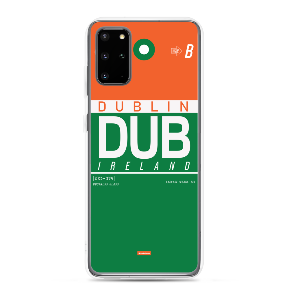 DUB - Dublin Samsung-Handyhülle mit Flughafencode