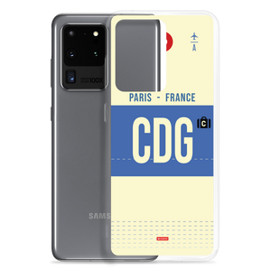 CDG - Paris Samsung-Handyhülle mit Flughafencode