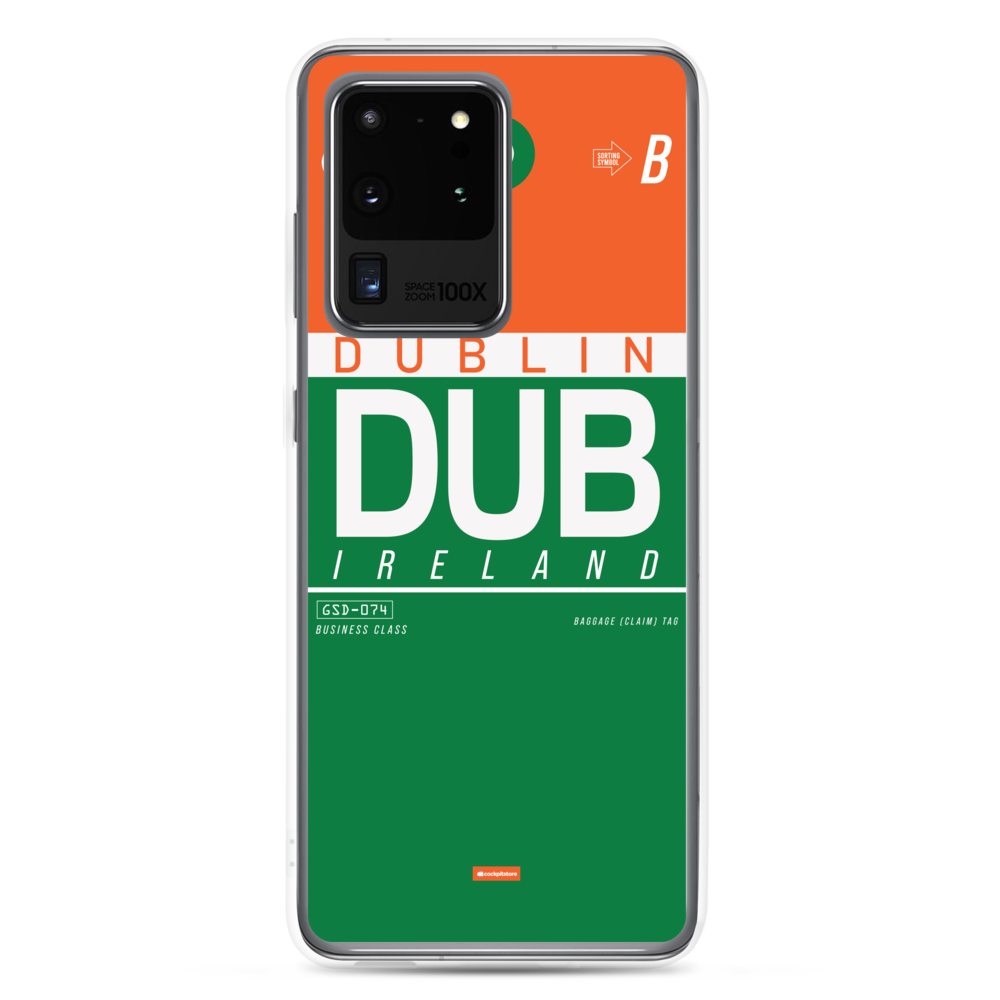 DUB - Dublin Samsung-Handyhülle mit Flughafencode