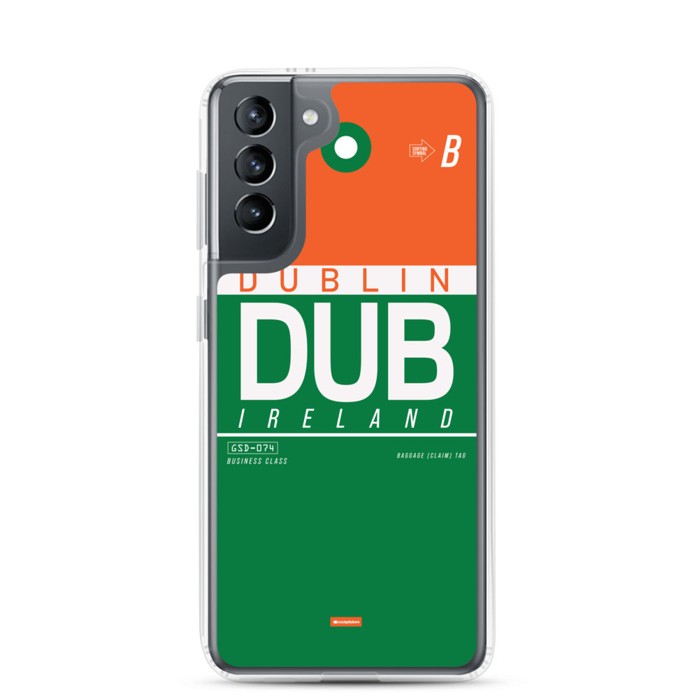 DUB - Dublin Samsung-Handyhülle mit Flughafencode