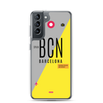 Lade das Bild in den Galerie-Viewer, BCN - Barcelona Samsung-Handyhülle mit Flughafencode
