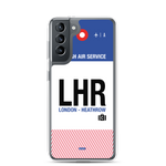 Lade das Bild in den Galerie-Viewer, LHR - London- Heathrow Samsung-Handyhülle mit Flughafencode
