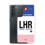 Load image into Gallery viewer, LHR - London- Heathrow airport code Samsung phone case
