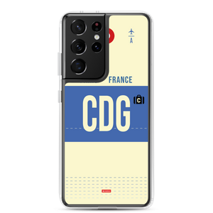 CDG - Paris Samsung-Handyhülle mit Flughafencode