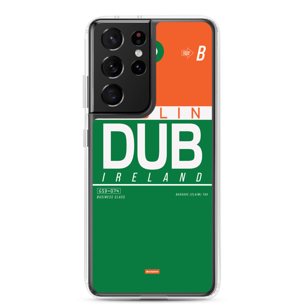 DUB - Dublin Samsung-Handyhülle mit Flughafencode