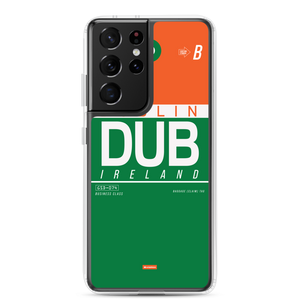 DUB - Dublin Samsung-Handyhülle mit Flughafencode