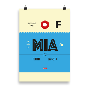 MIA - Miami Premium Poster