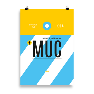 MUC - Munich Premium Poster