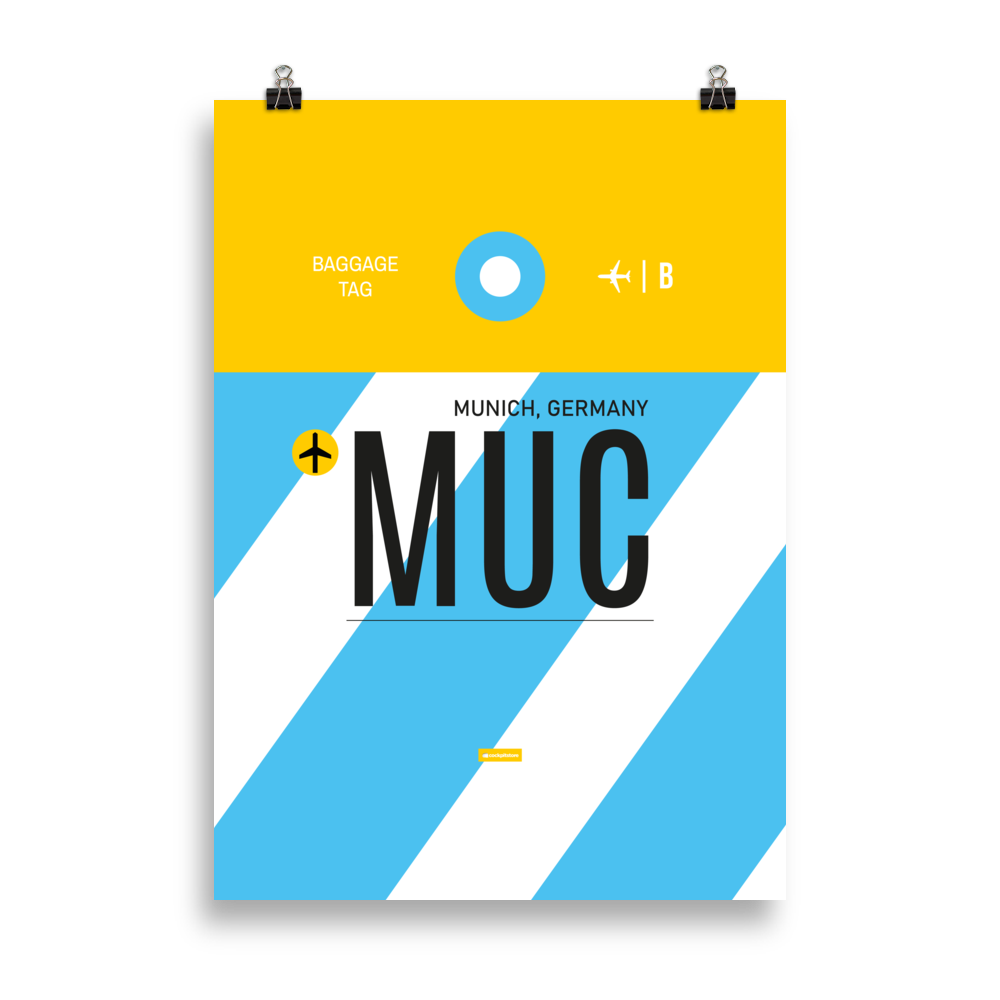 MUC - Munich Premium Poster