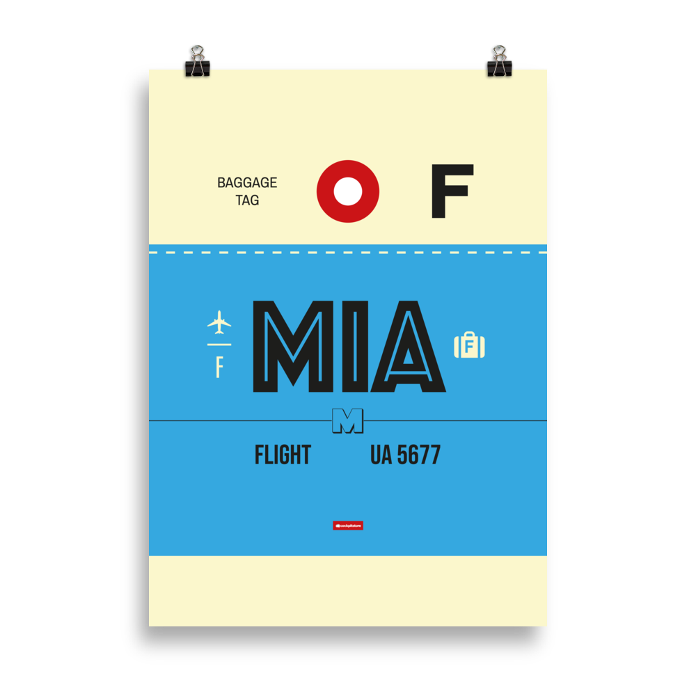 MIA - Miami Premium Poster