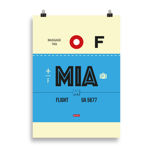 MIA - Miami Premium Poster