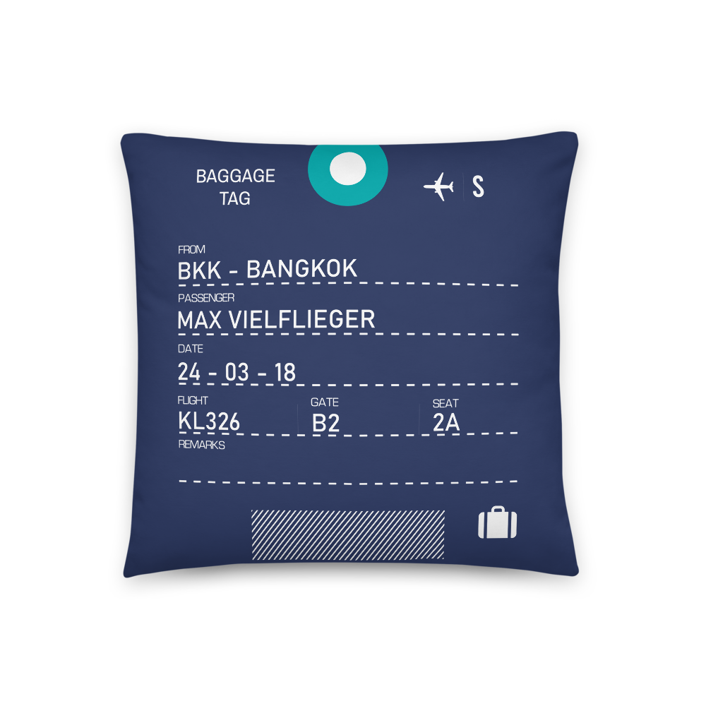 SXF - Schönefeld Airport Code Throw Pillow 46cm x 46cm - personalisable