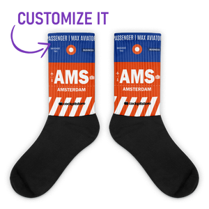 AMS - Amsterdam Socken Flughafencode