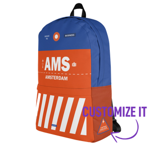 AMS - Amsterdam Rucksack Flughafencode