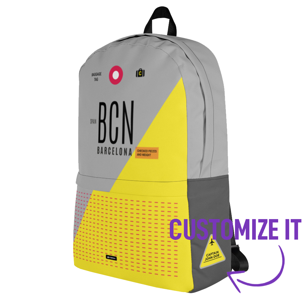 BCN - Barcelona backpack airport code