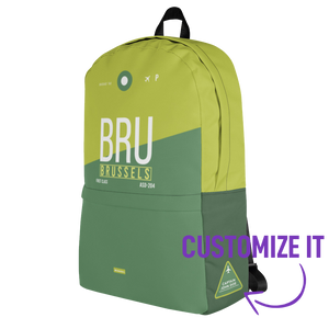 BRU - Brussels backpack airport code