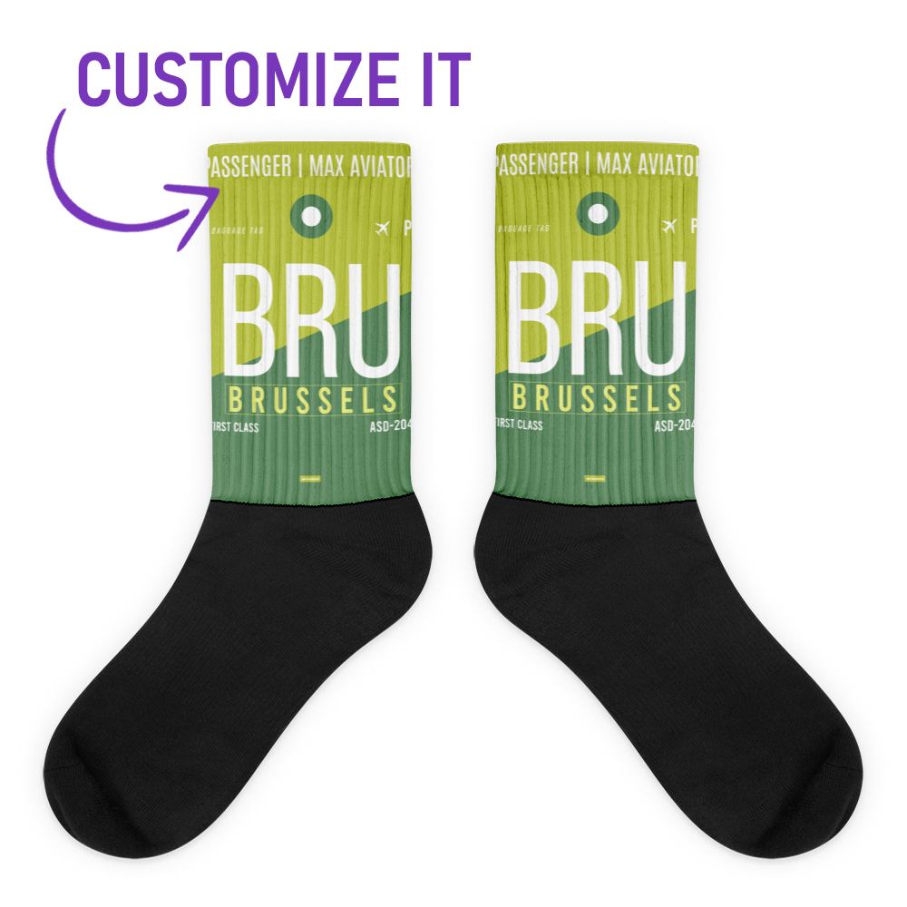 BRU - Brussels socks airport code