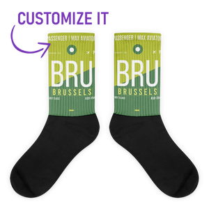 BRU - Brussels socks airport code