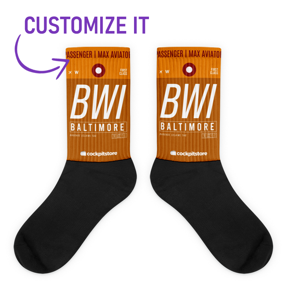 BWI - Baltimore Socken Flughafencode