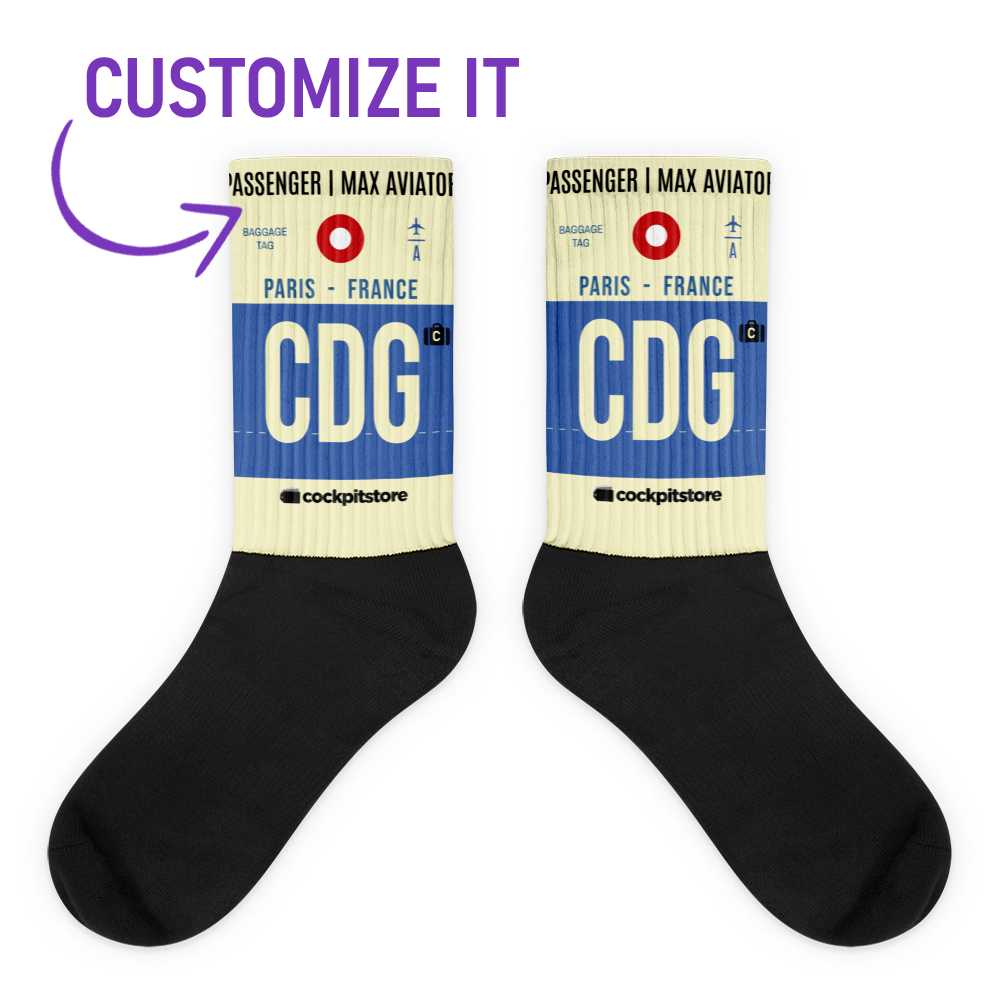 CDG - Paris socks airport code