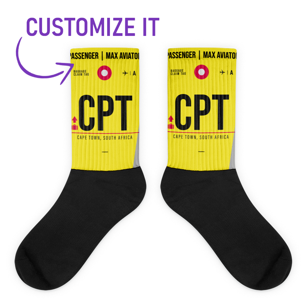 CPT - Cape Town socks airport code