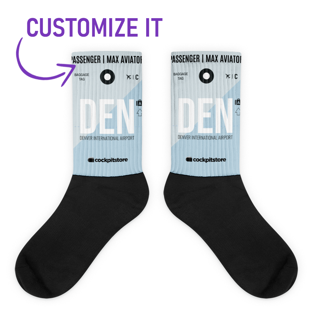 DEN - Denver socks airport code