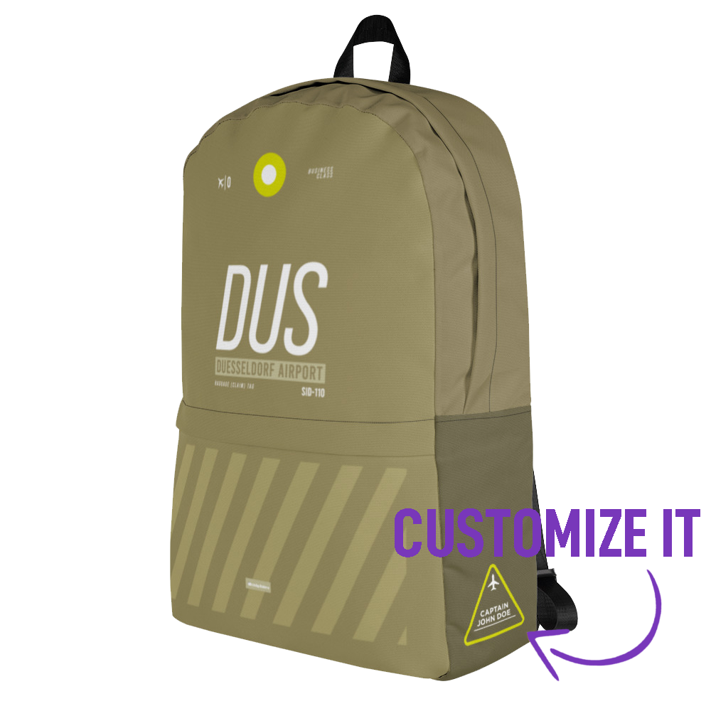 DUS - Dusseldorf backpack airport code
