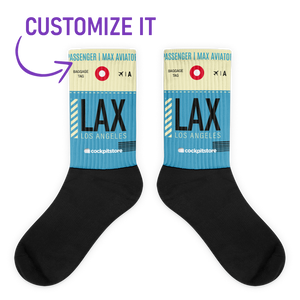 LAX - Los Angeles socks airport code